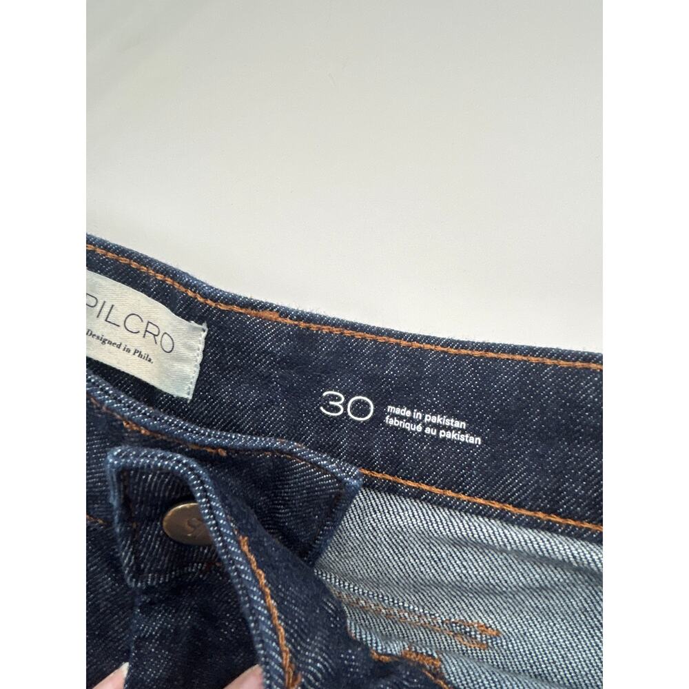 Pilcro Kayden Barrel Carpenter Dark Wash High Rise Jeans Size 30 Utility - Picture 4 of 9